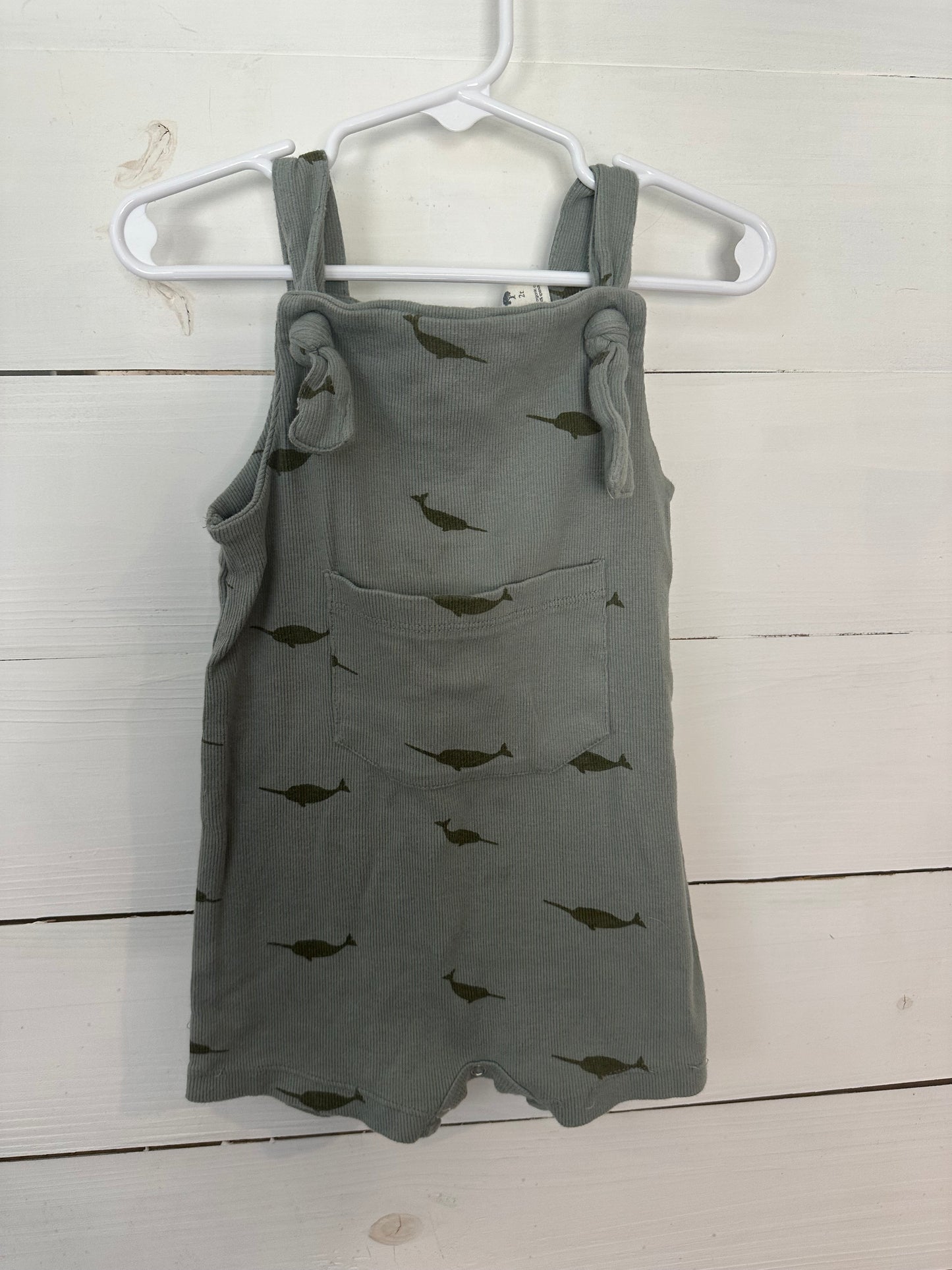2T - Kate Quinn Narwahl Short Overalls