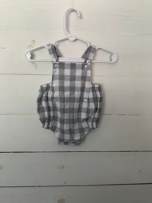 Mud Pie Grey Buffalo Check Bubble