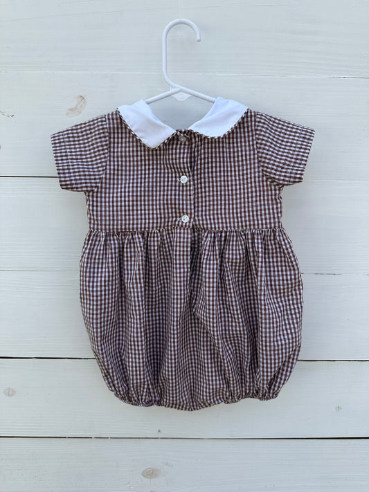 9m - Lulu Bebe Fall Smocked Bubble