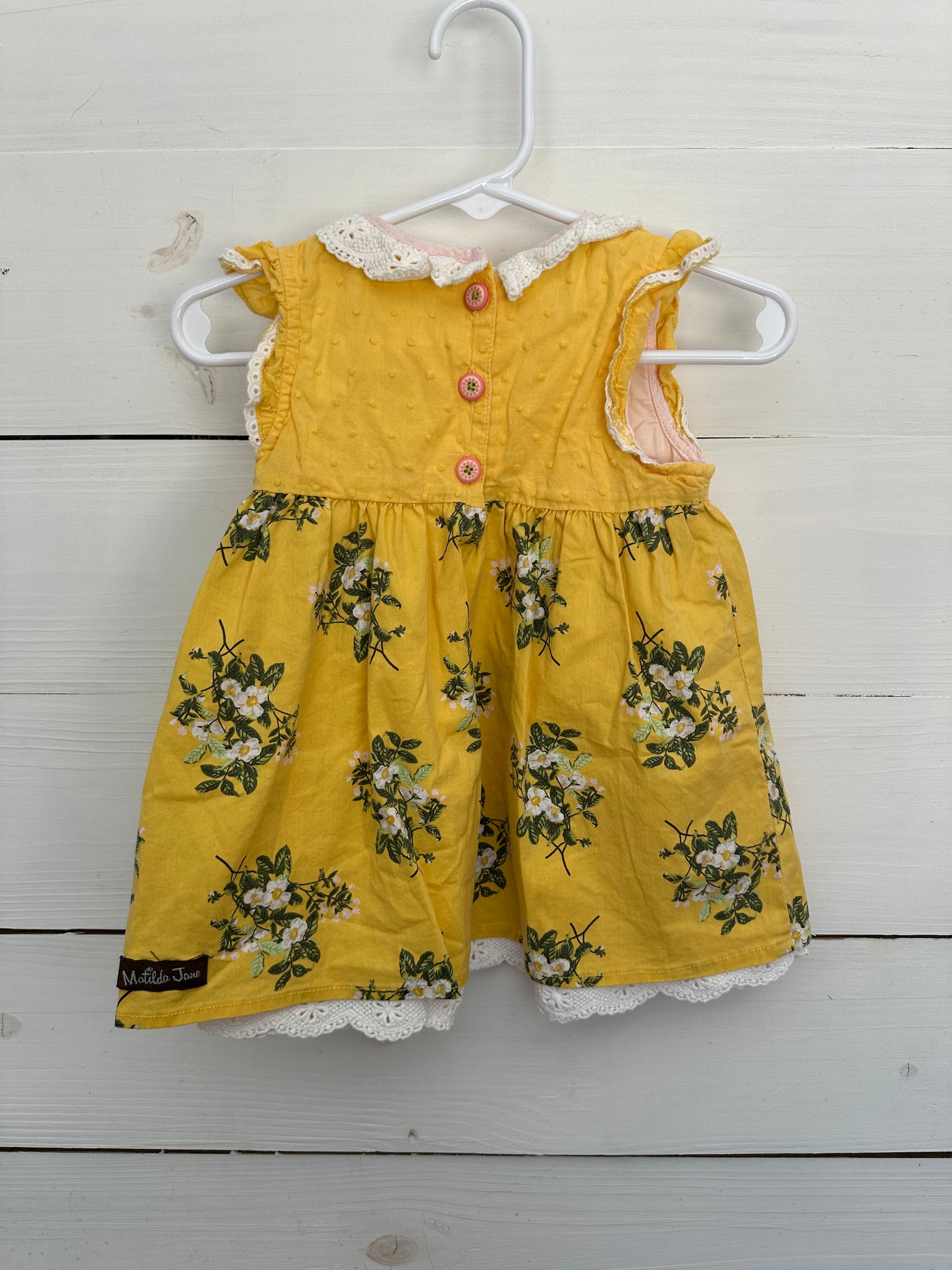6/12M - Matilda Jane Yellow Dainty Flower Dress