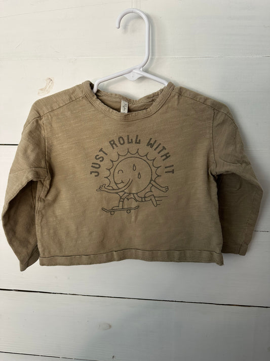 12/18m - Rylee + Cru Just Roll With It Long Sleeve Shirt