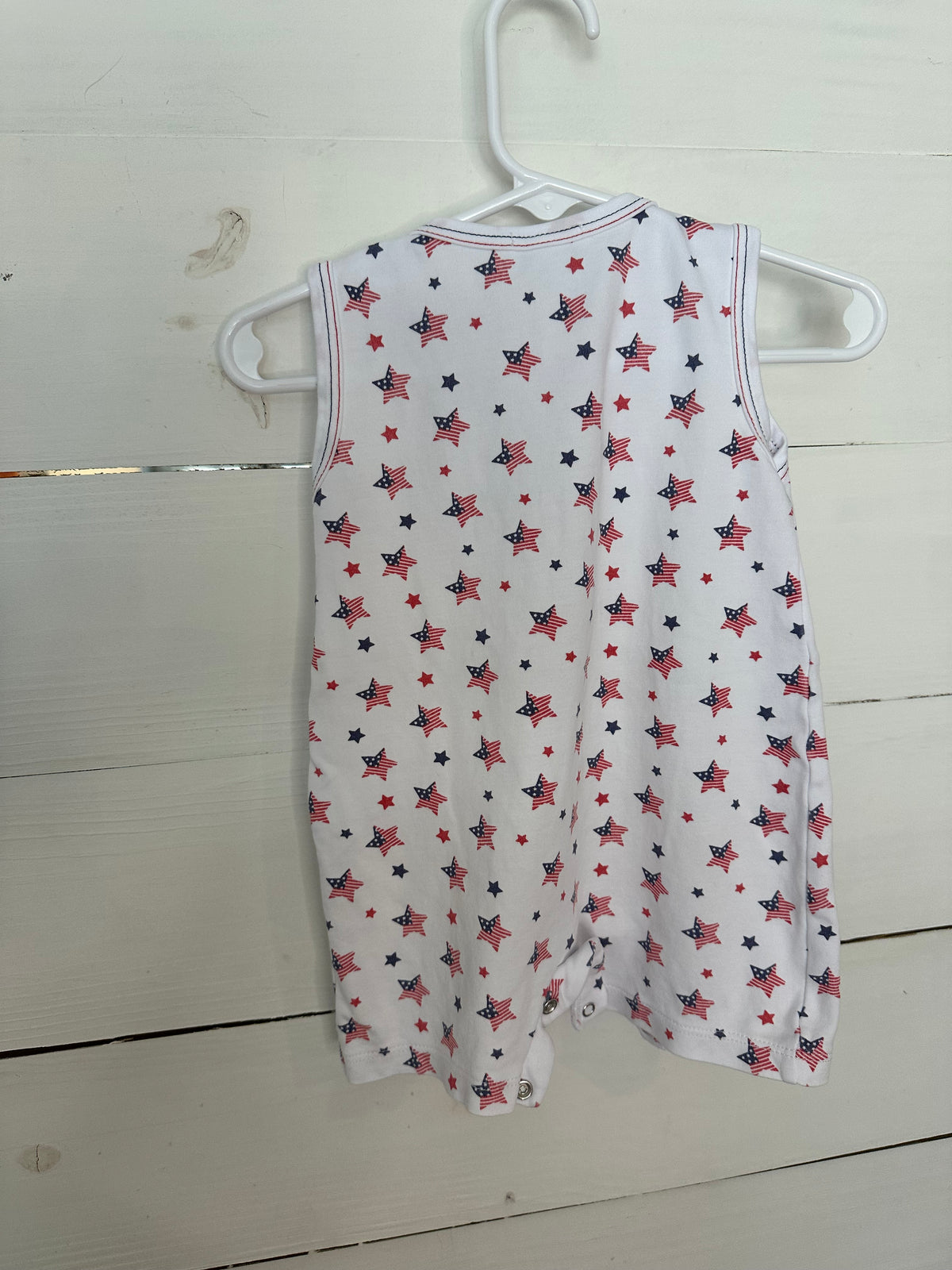6-9M - Kissy Kissy Patriotic Star Romper