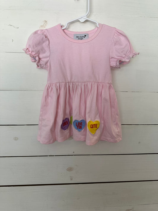 MK Clothing Designs - Pink Valentines Day Convo Hearts Shirt and Pants