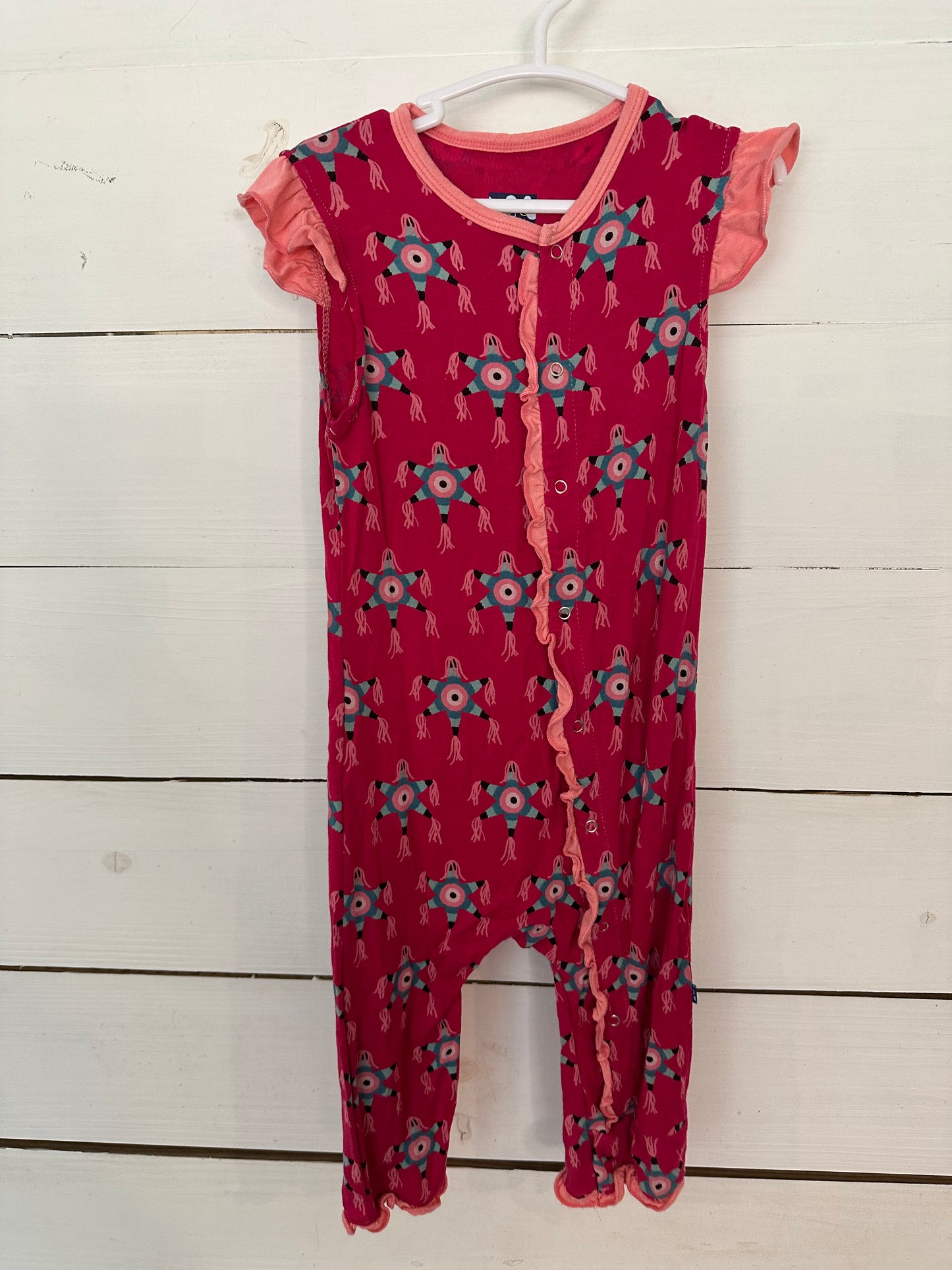18-24m - Kickee Pants Pink Pinata Romper