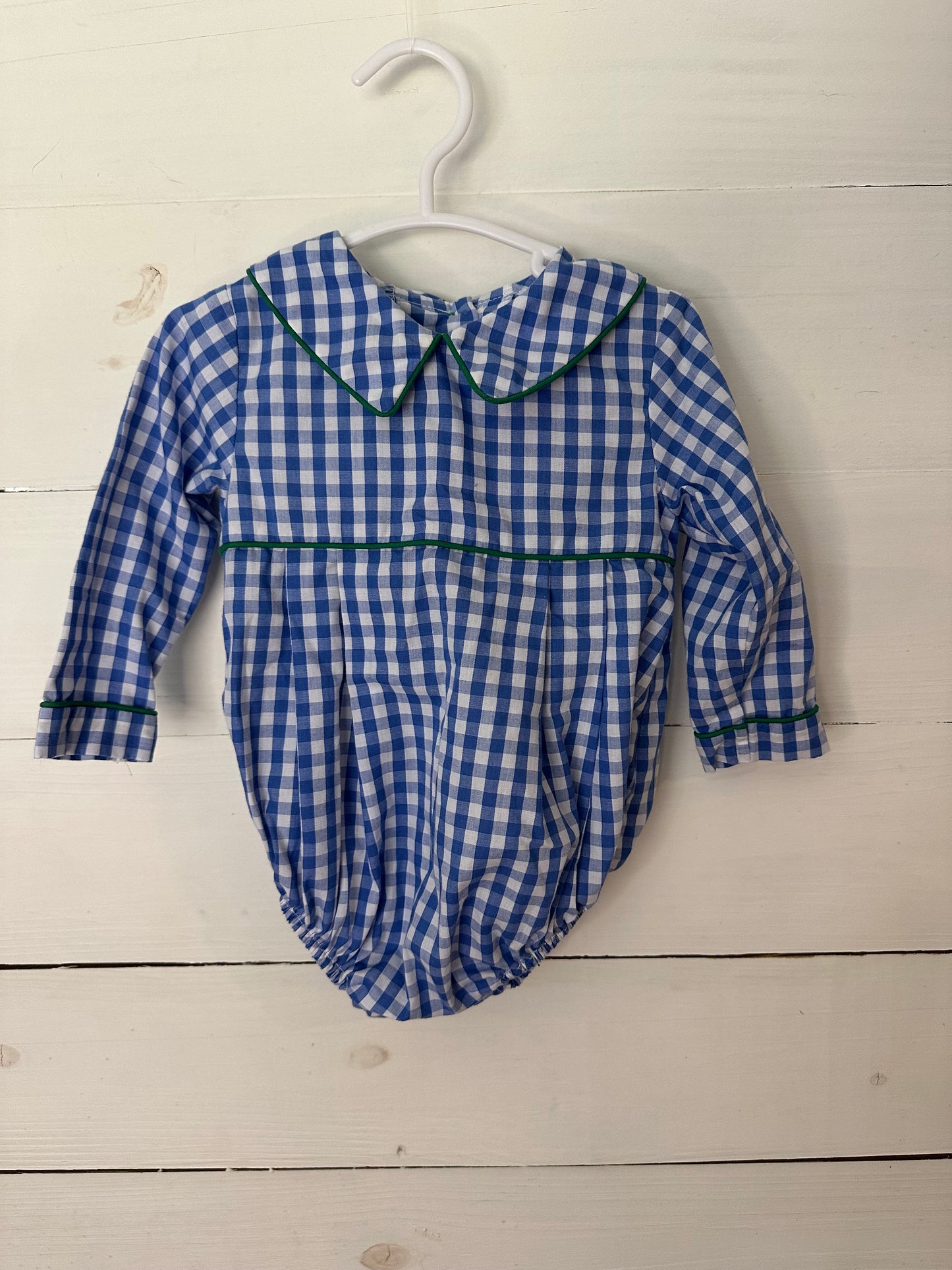 6-12M - TBBC Blue & Green Longsleeve Bubble