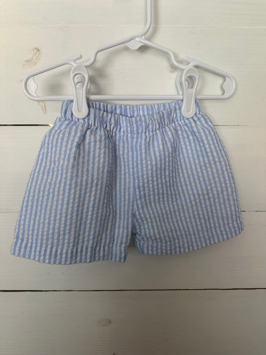 2T- Cecil & Lou Blue Seersucker Shorts