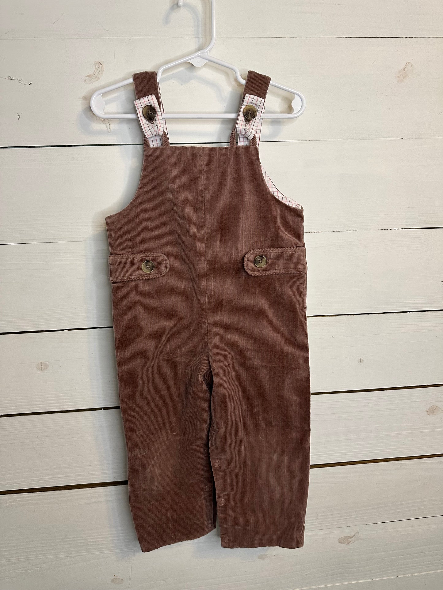 2T - TBBC Ivy League Brown and Plaid  Longall (Corduroy)