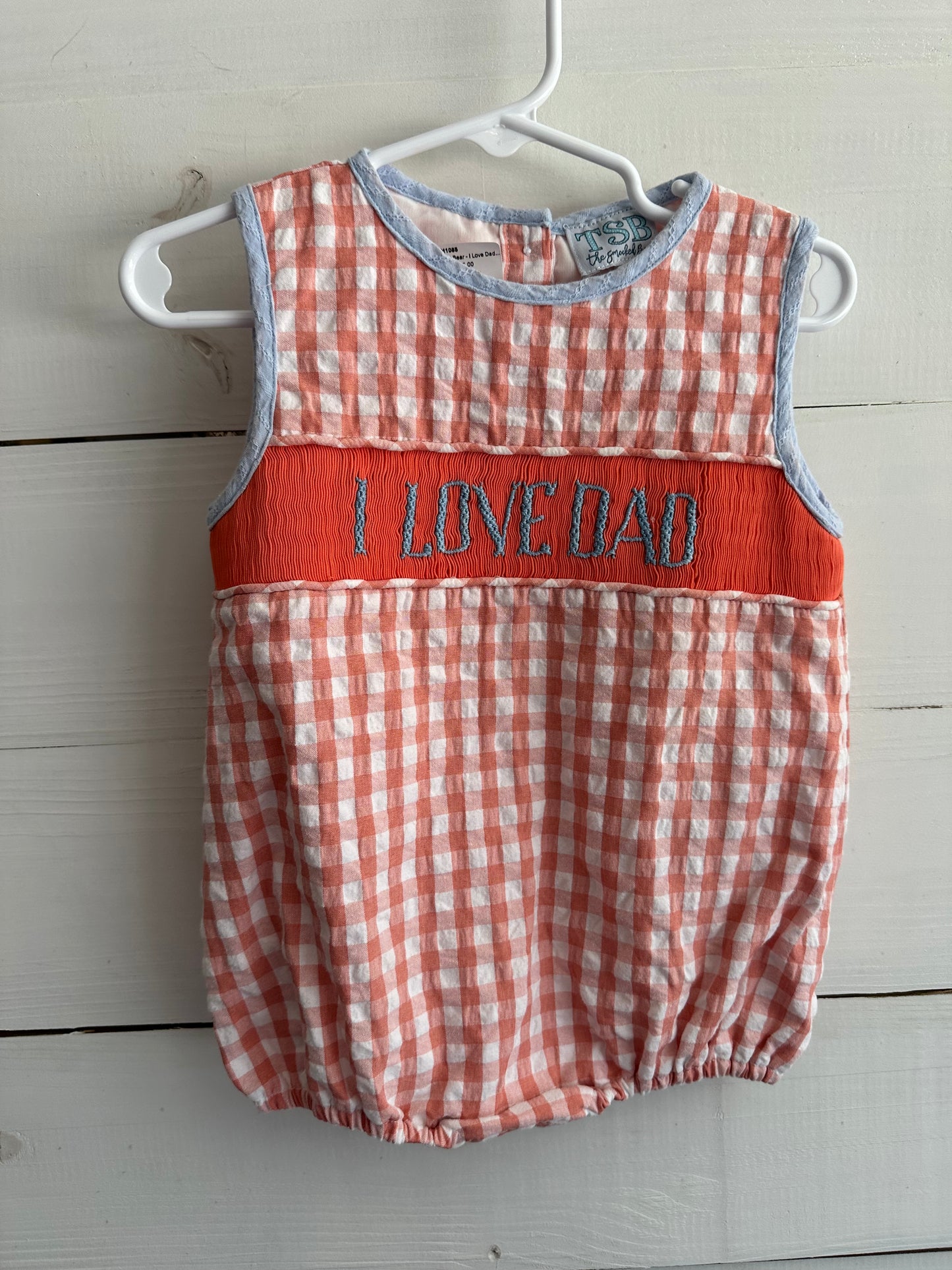 18M - The Smocked Bear - I Love Dad Bubble