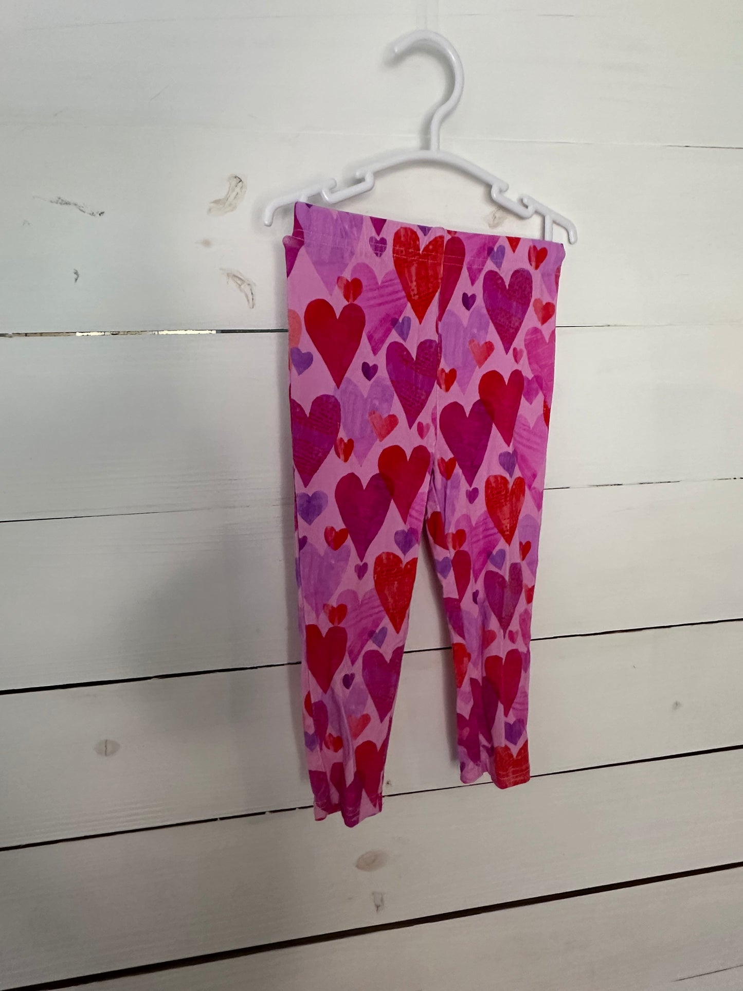 2T - Little Sleepies Heart Pants