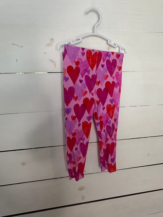 2T - Little Sleepies Heart Pants