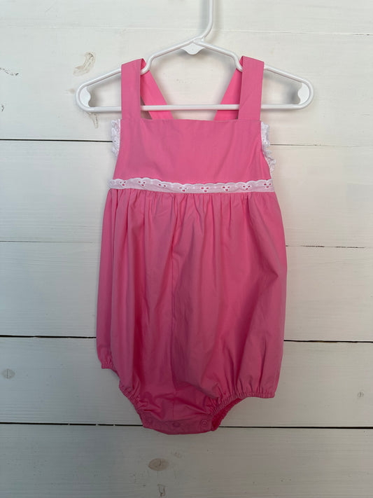2T - TBBC Pink Bubble with White Eyelet Details