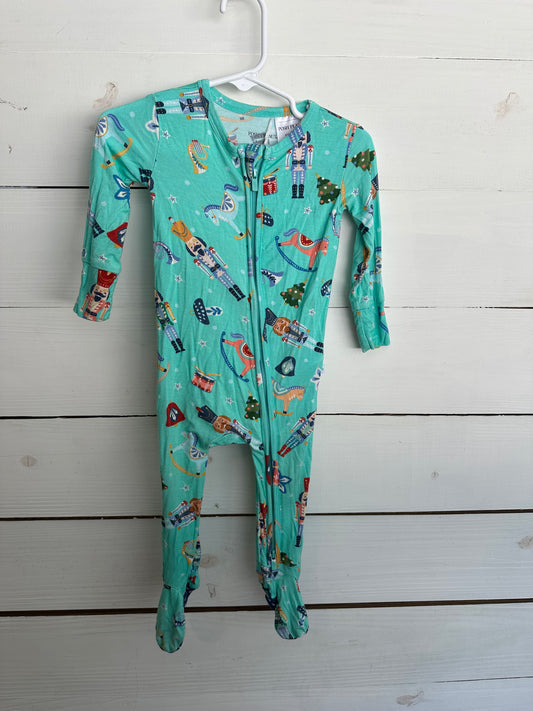 9/12M - Posh Peanut Christmas Mint Jammies