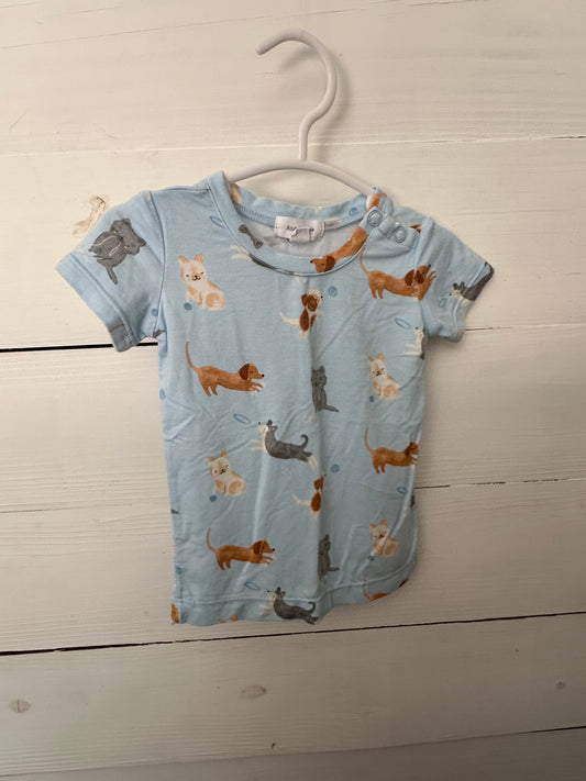 12-18M - Angel Dear Puppy Dog Shirt Button Closure on Shoulder
