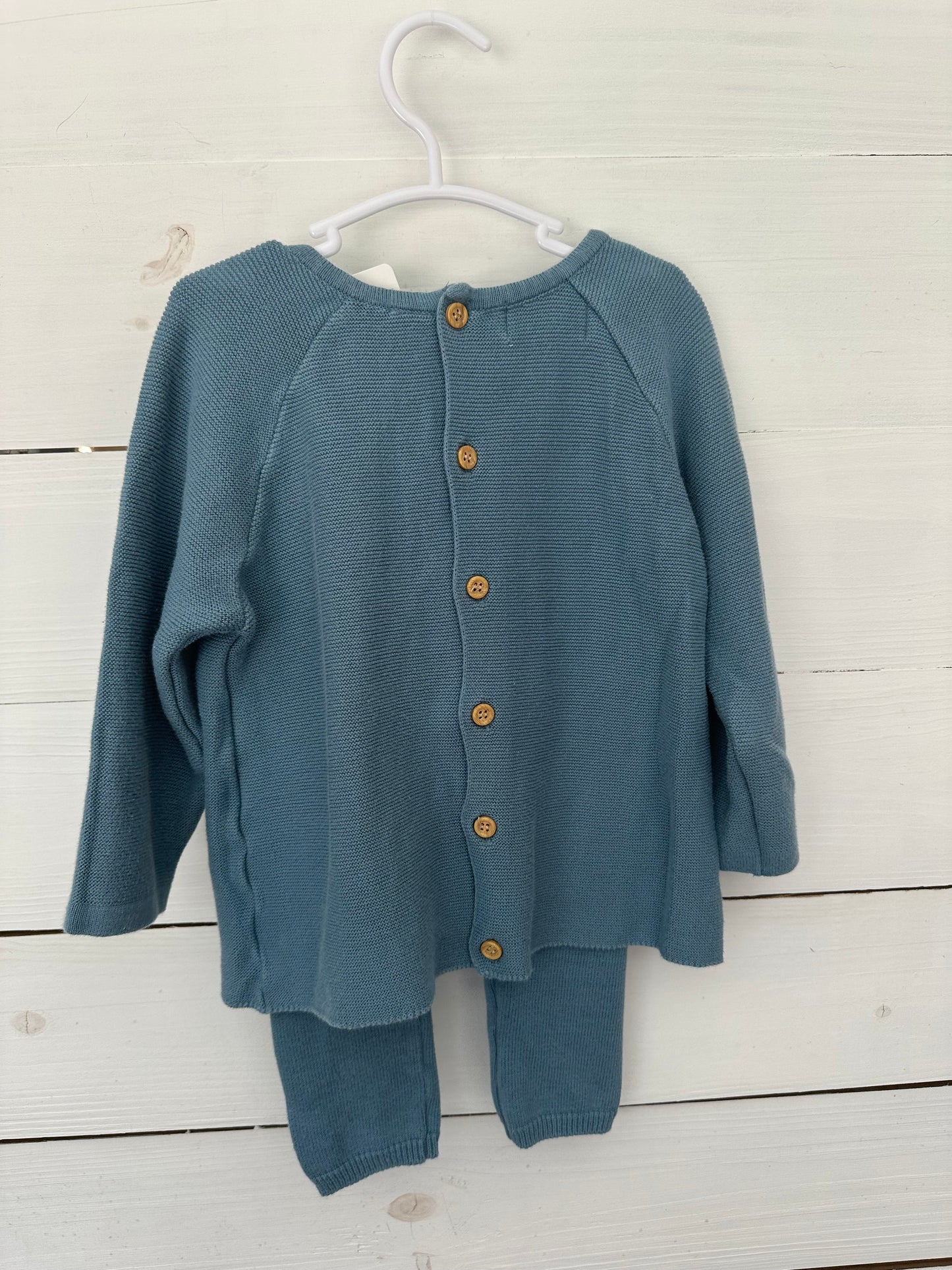 4T - Feltman Brothers Blue Knit Sweater and Pants