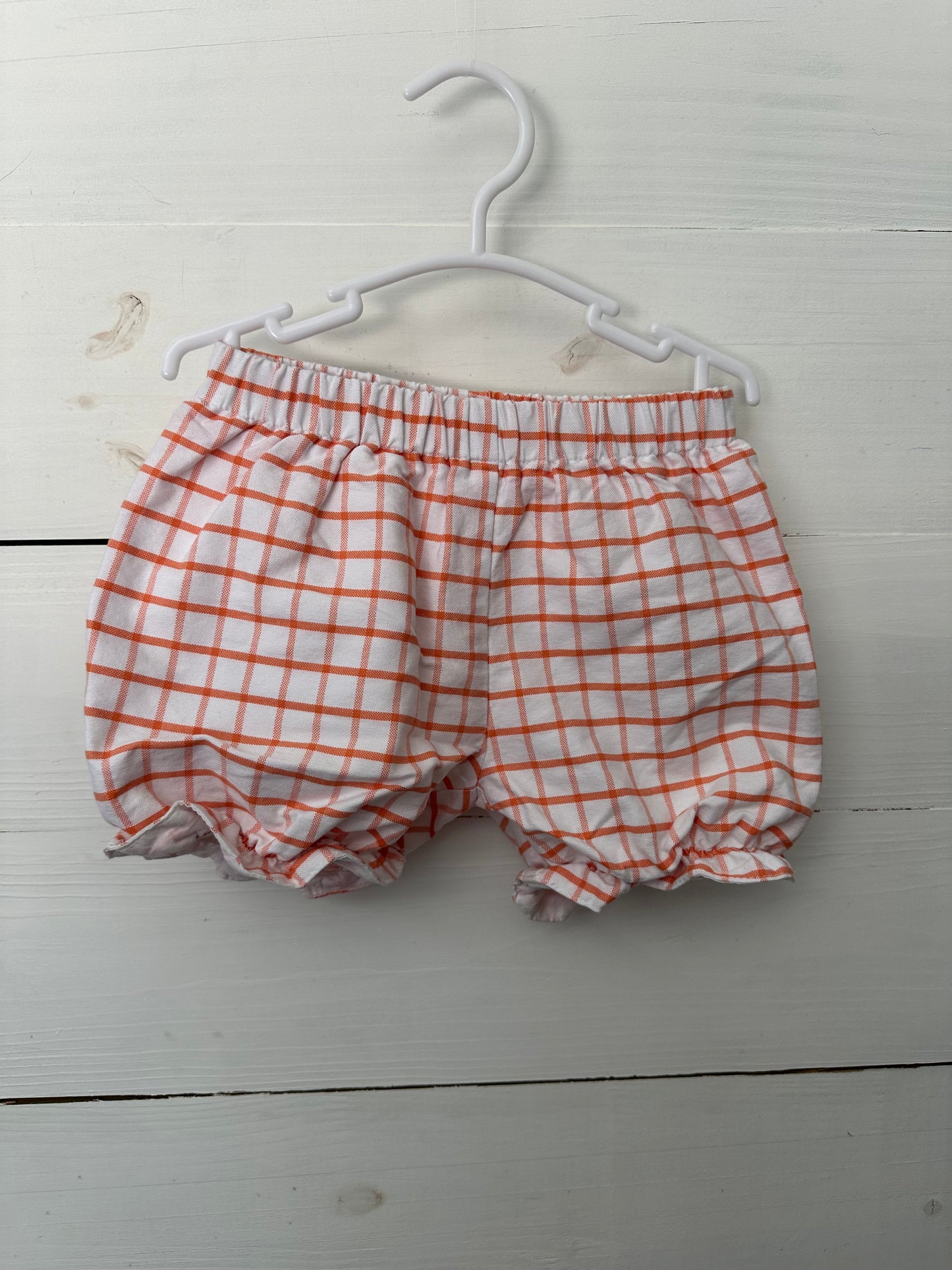 2T- PP Co. Orange Window Payne Plaid with Embroidered Pumpkin 2 Piece Set
