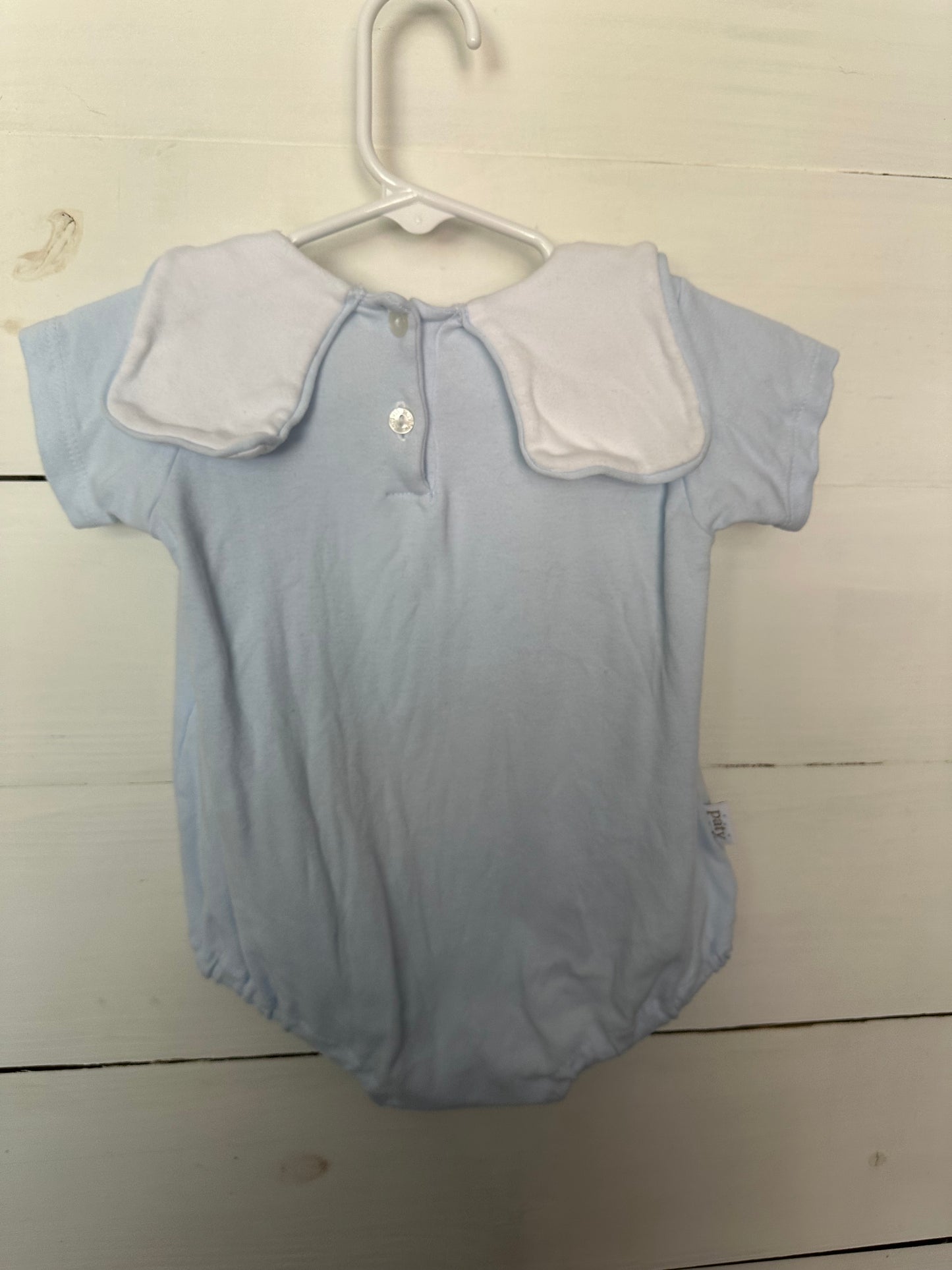 6M - Paty Bubble - Baby Blue with Embroidered Henry
