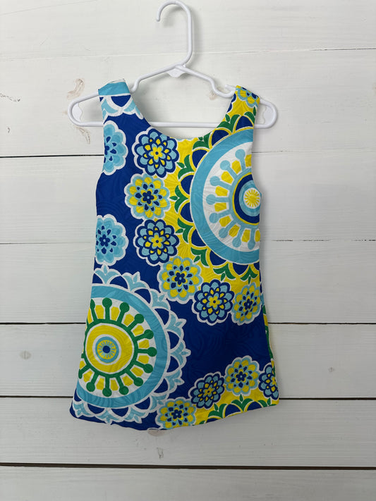 3T -NWT  Rare Editions Blue, Green, & Yellow Dress