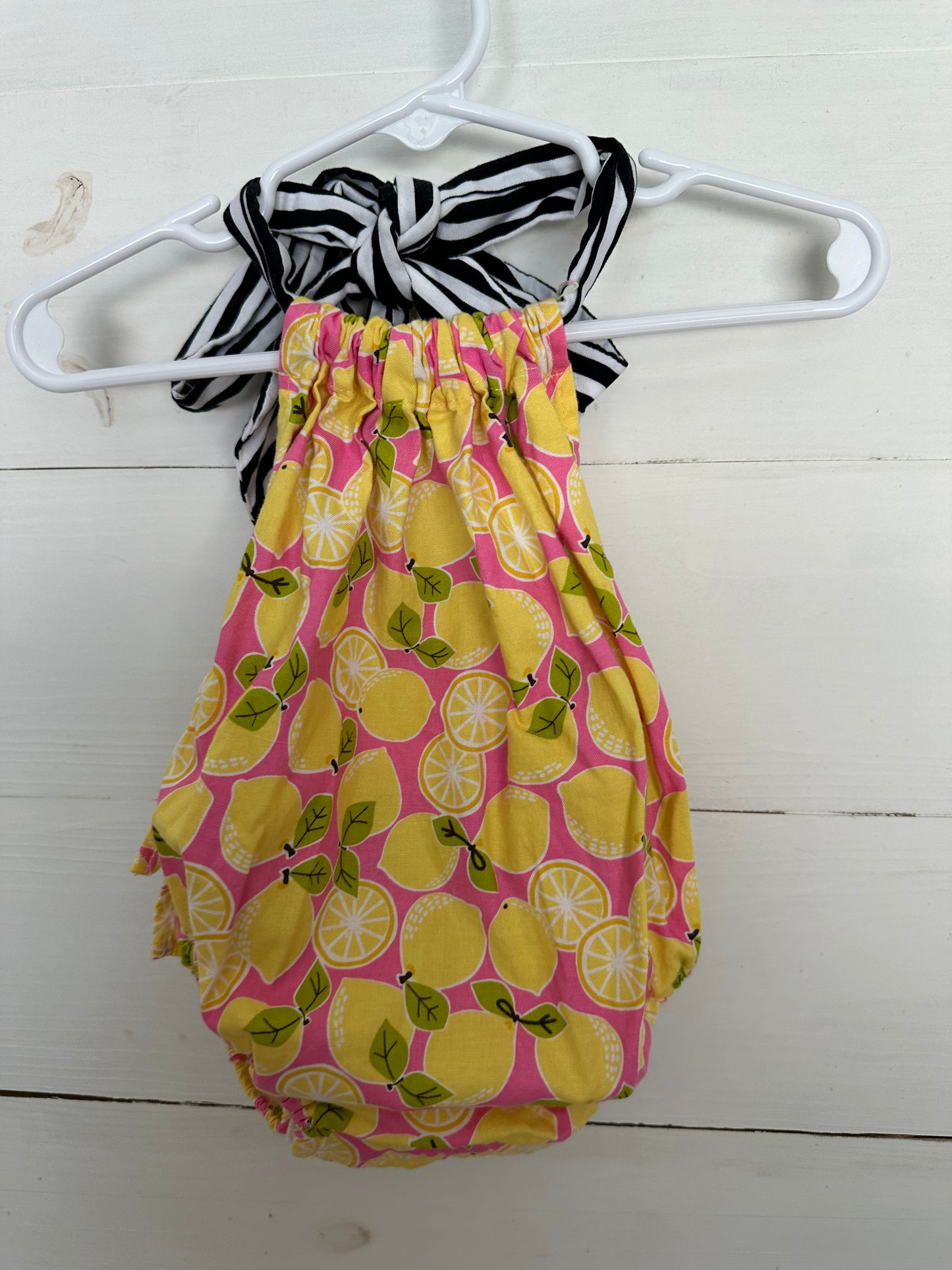 Hickity Pickity Lemon Sunsuit with Ruffle Butt