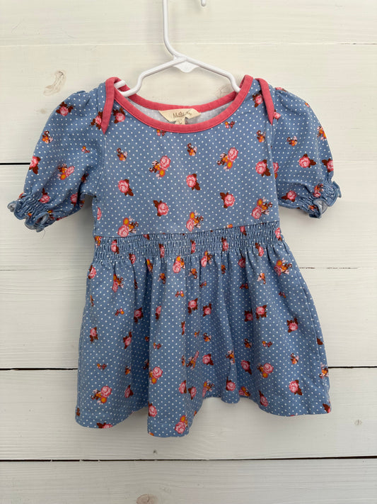 2T - Matilda Jane Blue Polka Dots and Dainty Flowers