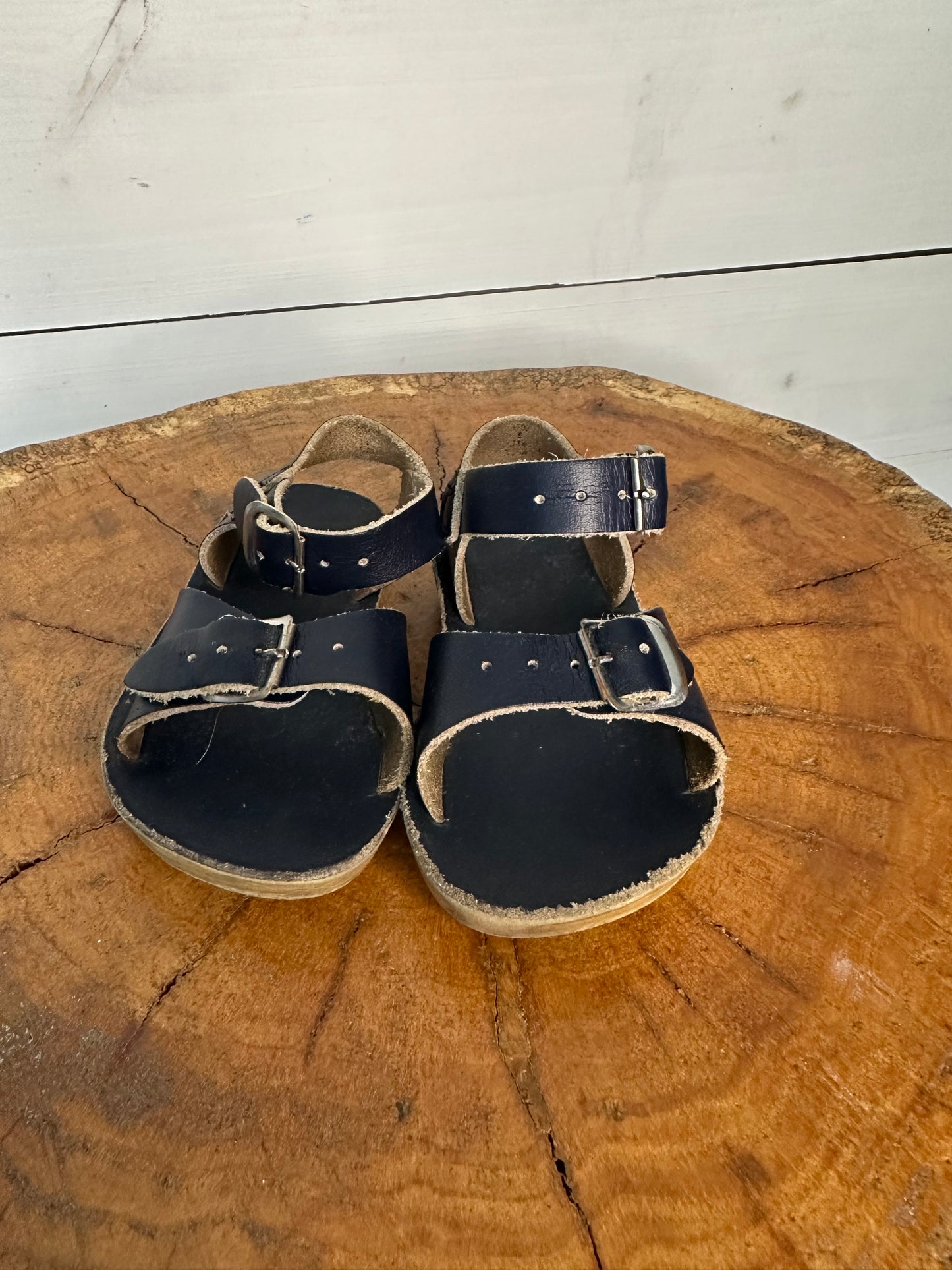 5- Sun-San Surfer Navy Blue Lether Sandal