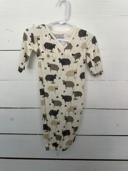 0-3M - Mud Pie Sheep Gown