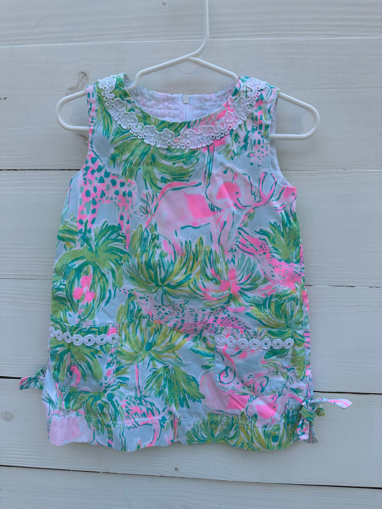 2T - Lilly Pulitzer - Elephant Shift Dress