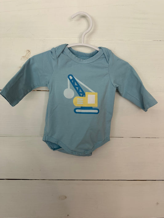 0-3M - Digger Onesie - Monica & Andy