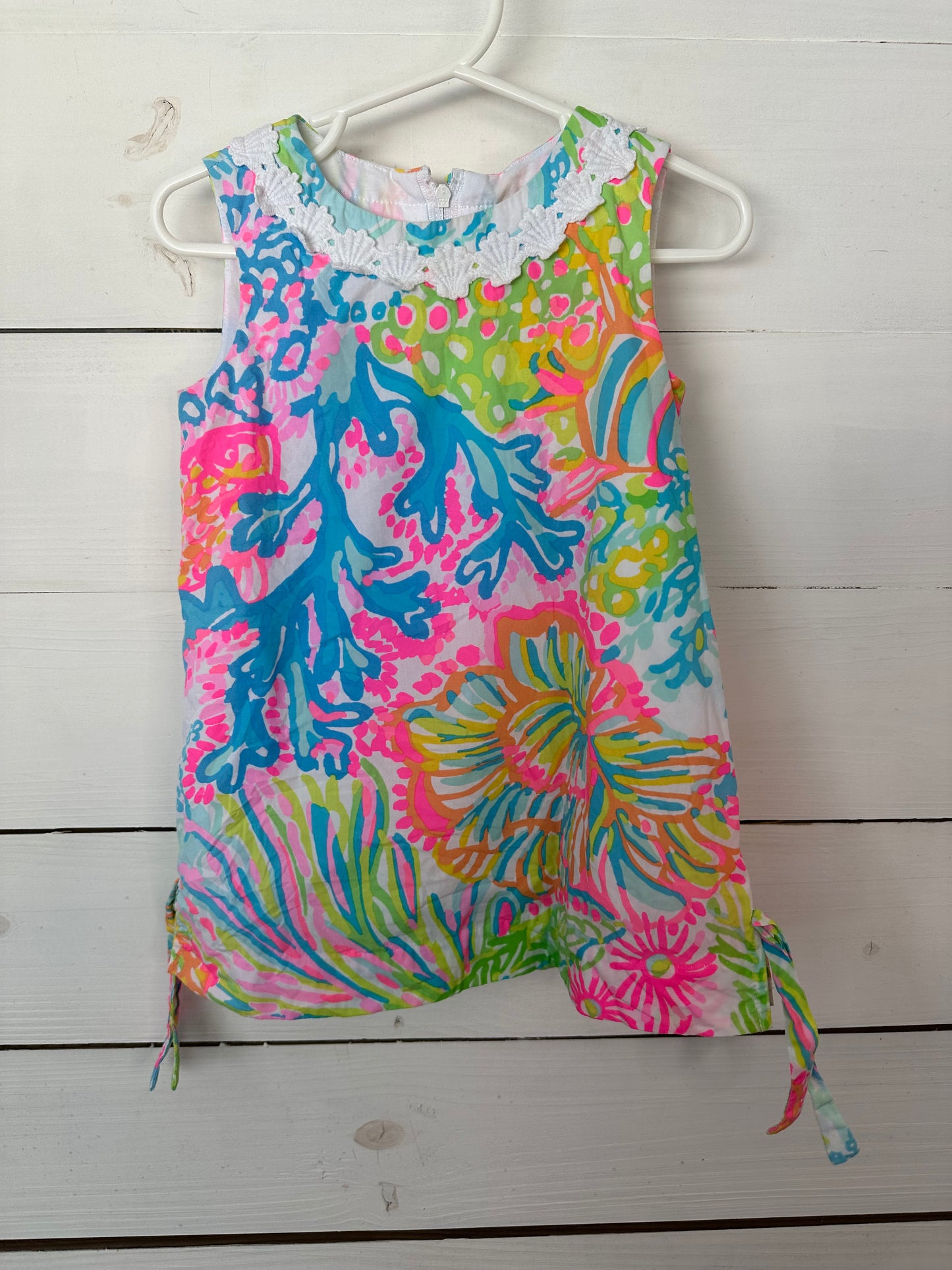 2T - Lilly Dress with Shell Details on Neckline