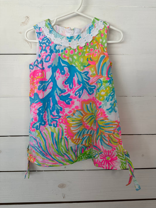 2T - Lilly Dress with Shell Details on Neckline