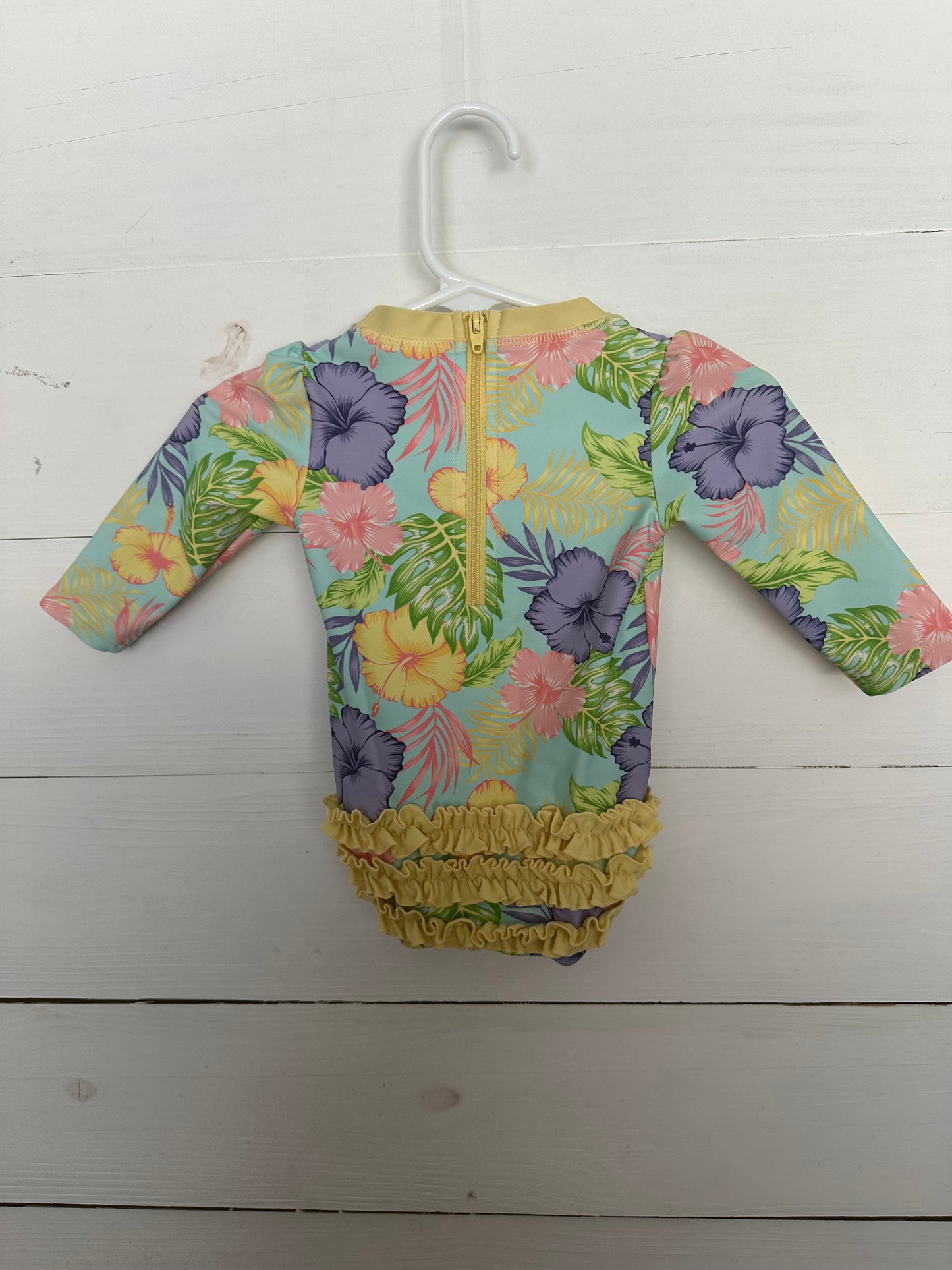 Ruffle Butts Pastel Hibiscus One Piece