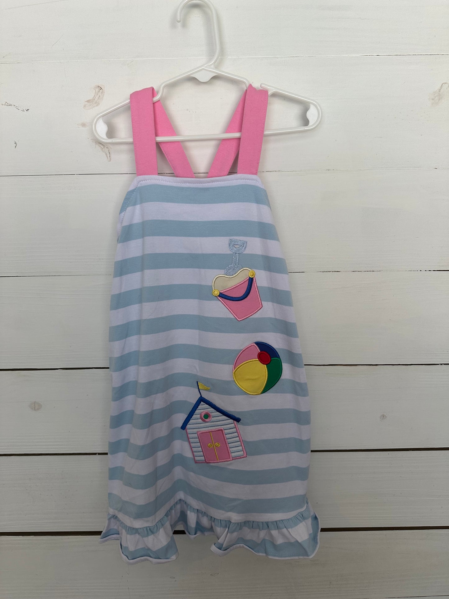 Classic Whimsy: Striped Beach Dress