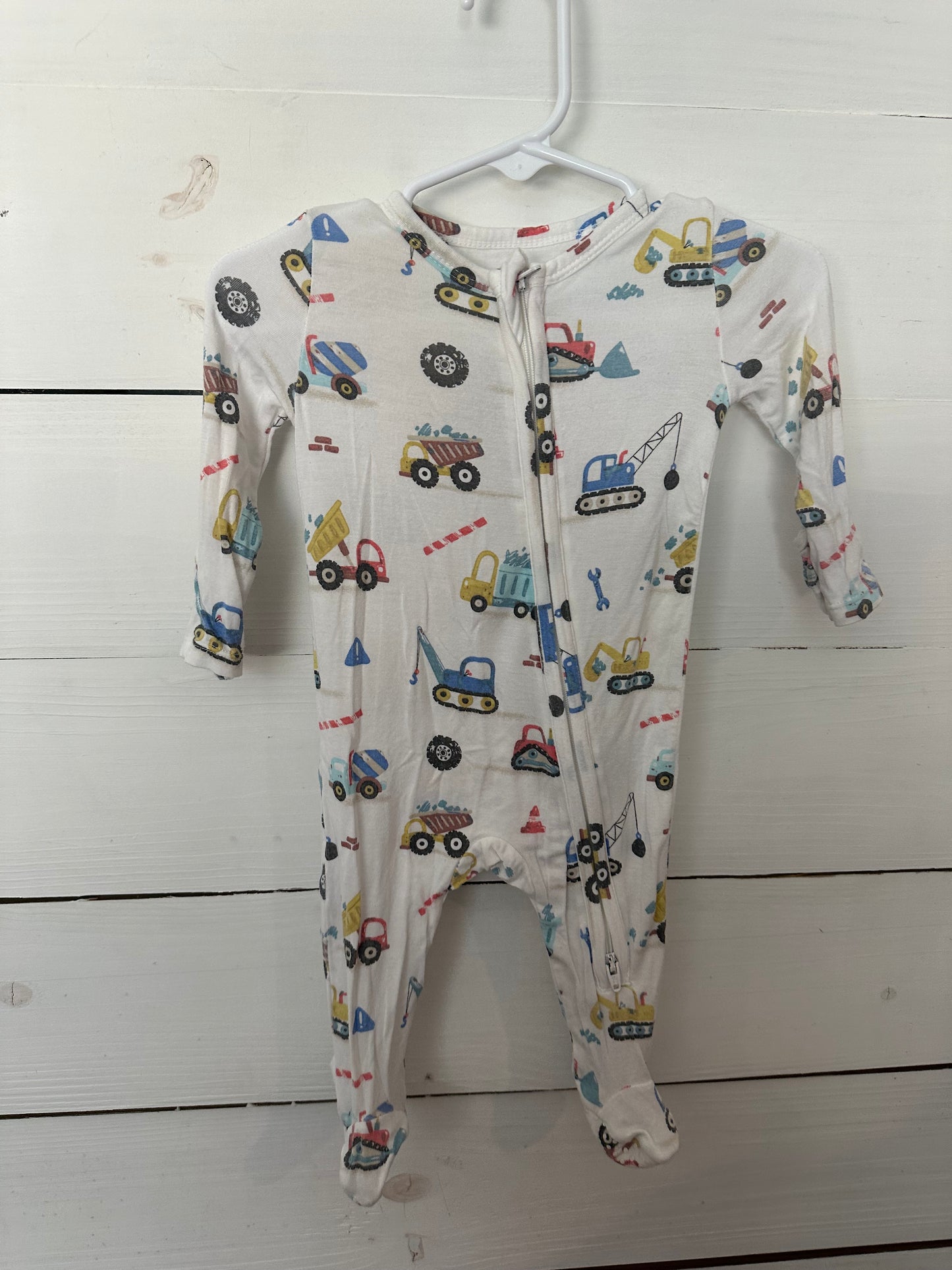 0-3M - Angel Dear Construction Vehicle Jammies