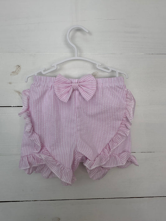 2T Pink Seer Sucker Shorts