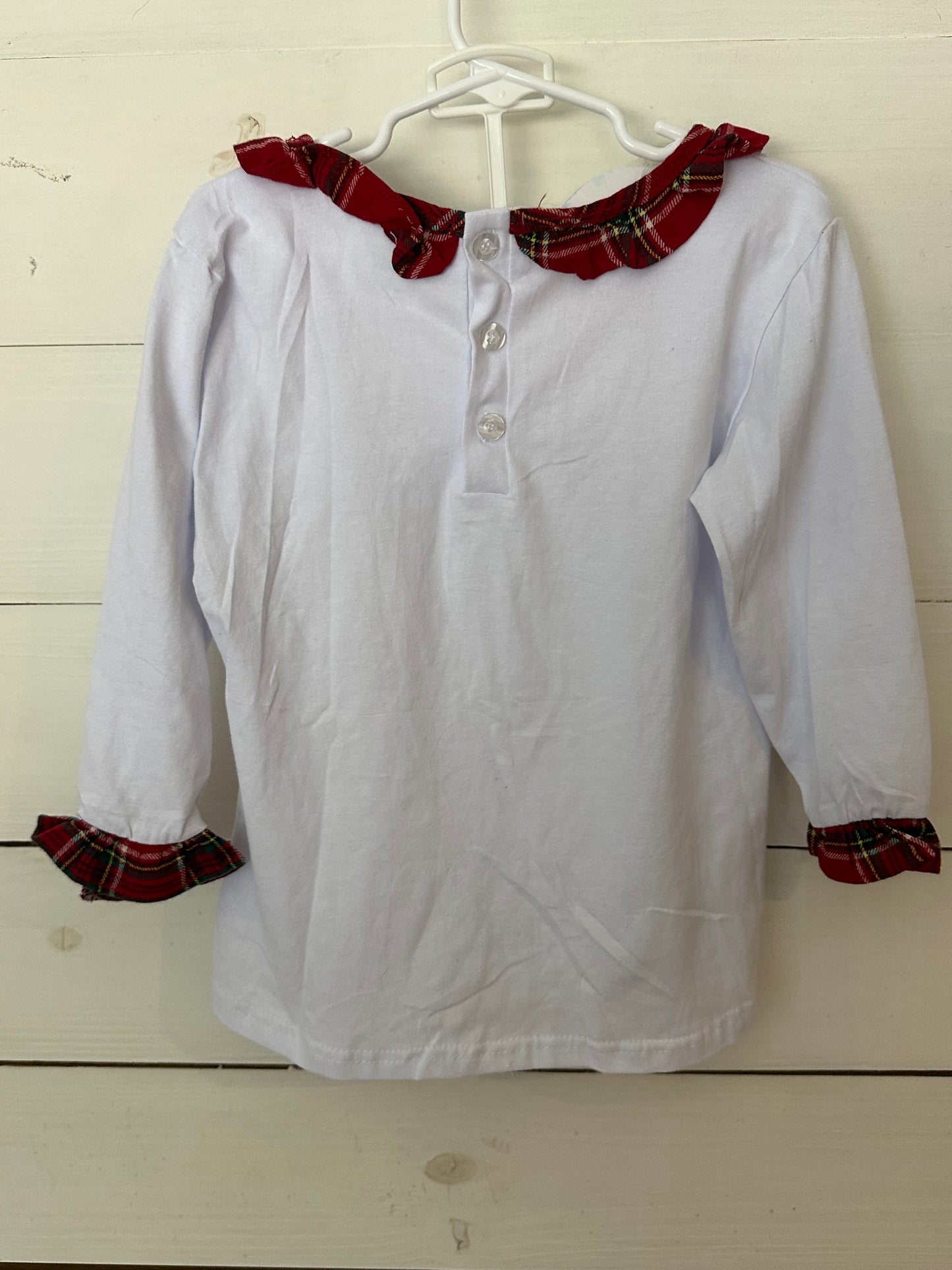 Classic Whimsy Christmas Plaid Shirt and Skirt