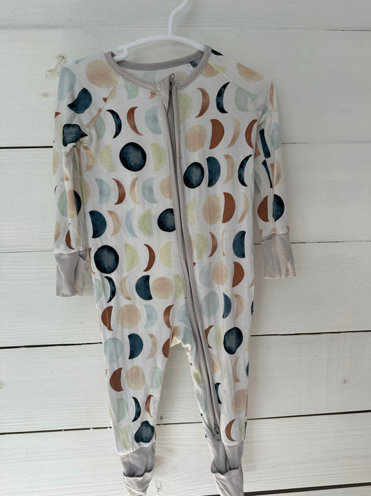3-6M - Little Sleepies Moon Pajamas