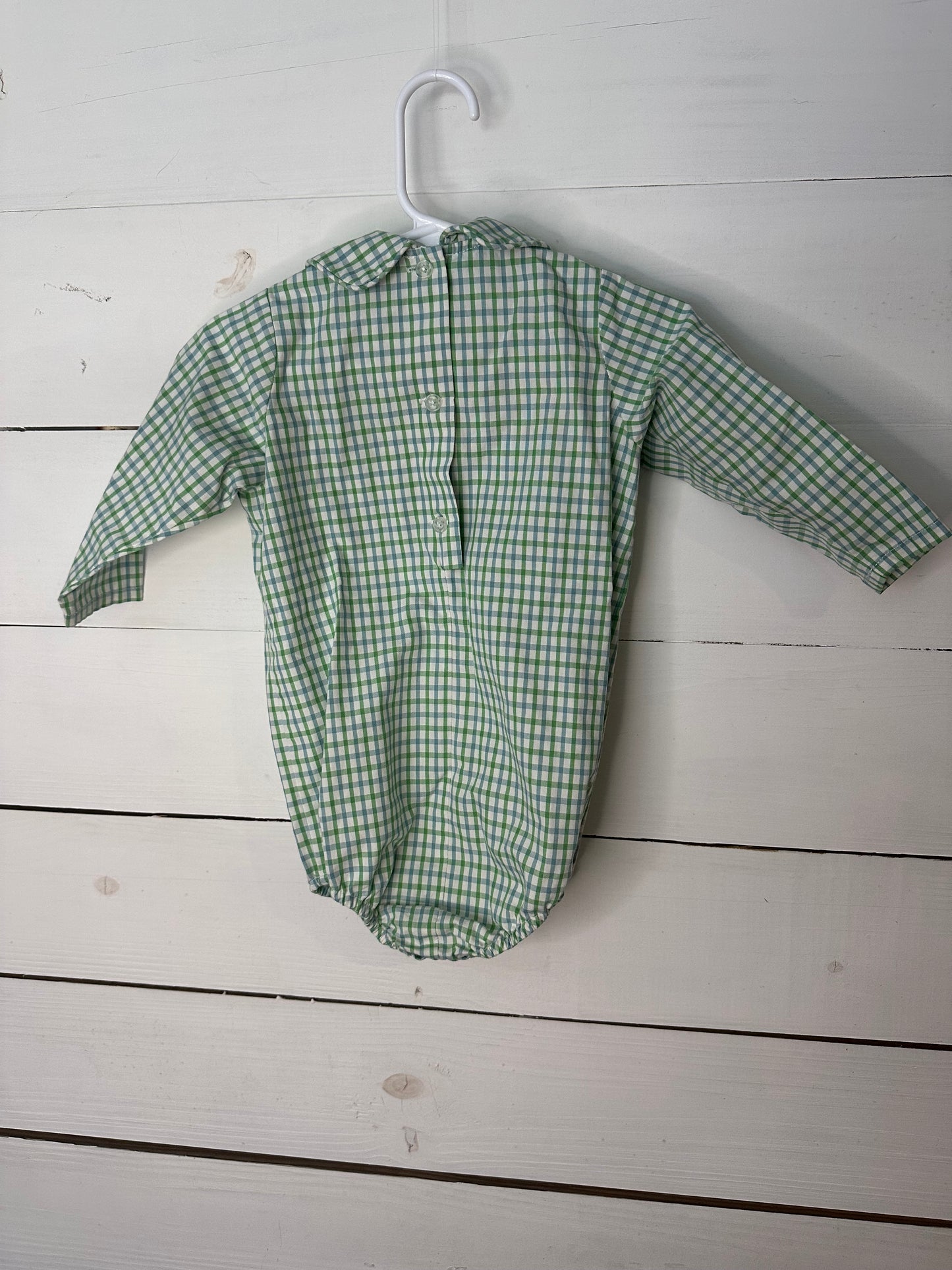 12/18M - TBBC Blue & Green Plaid Bubble