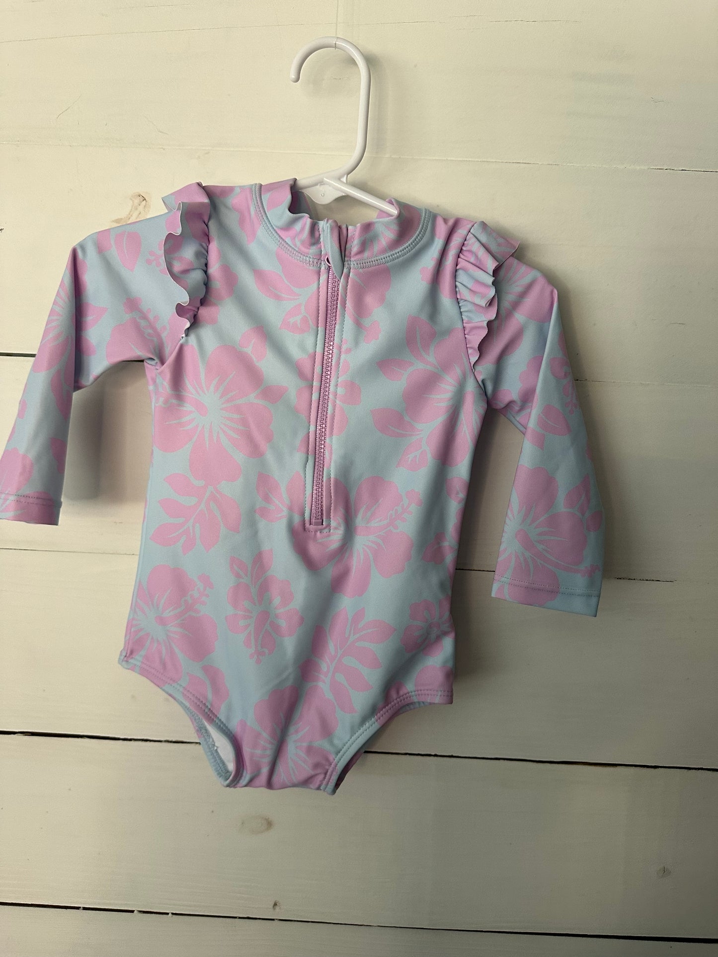 6-12M - Cotton On Baby - Cotton Candy Colored Swimsuit