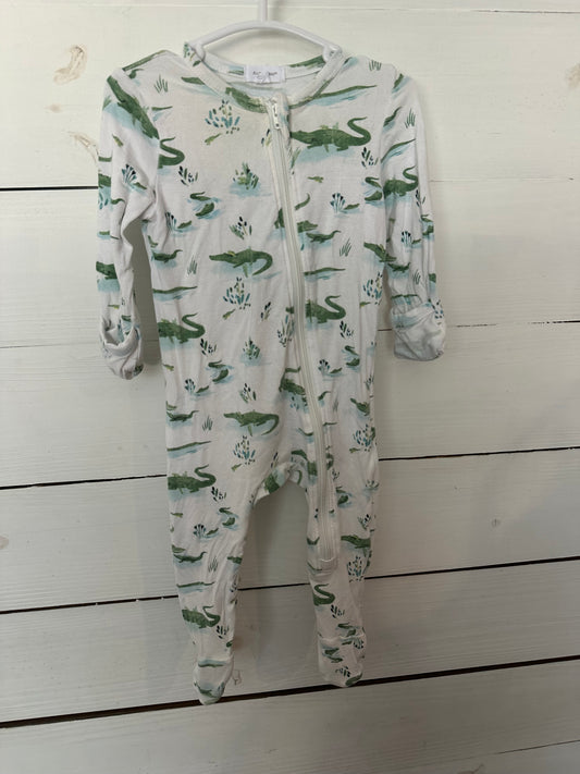 3-6M - Angel Dear Bamboo Alligator Jammies