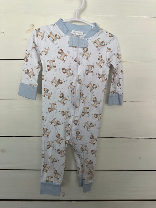 18M - Magnoila Baby Puppy Dog Zip Up Romper/Pajmas