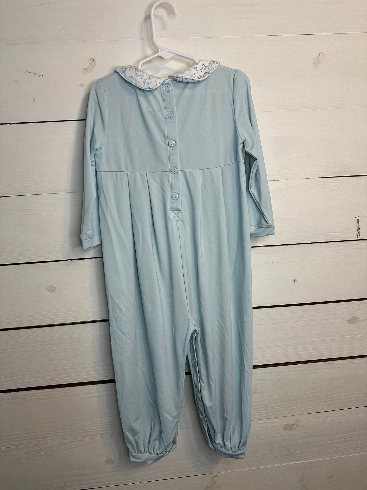 3T - Little Love James - Romper with Peterpan collar - Sister Match available in 12m