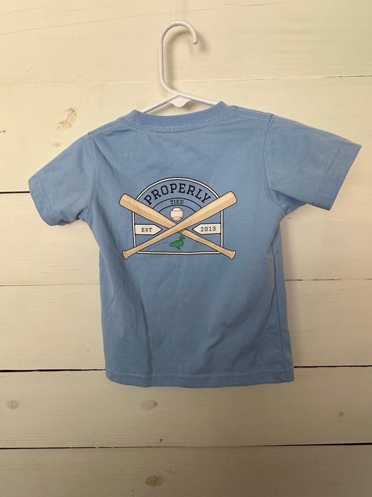 24M - Properly Tied Pocket Tshirt with Baseball Bats