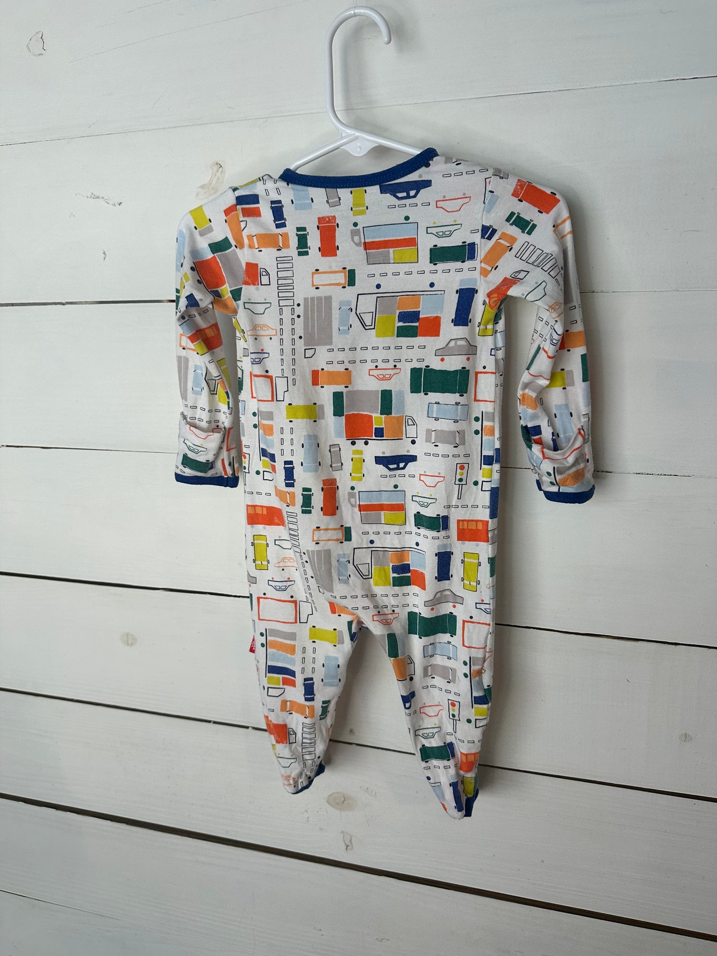 0-3M - Magnetic Me Trucks and Cars Jammies