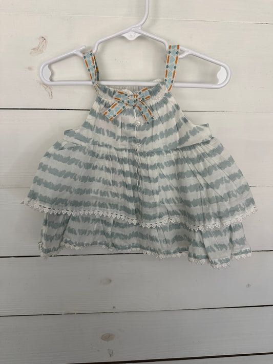 18M - Seafoam Green Tie Die Shirt with Eyelet Detail and matching shorts - NWT Tommy Bahama