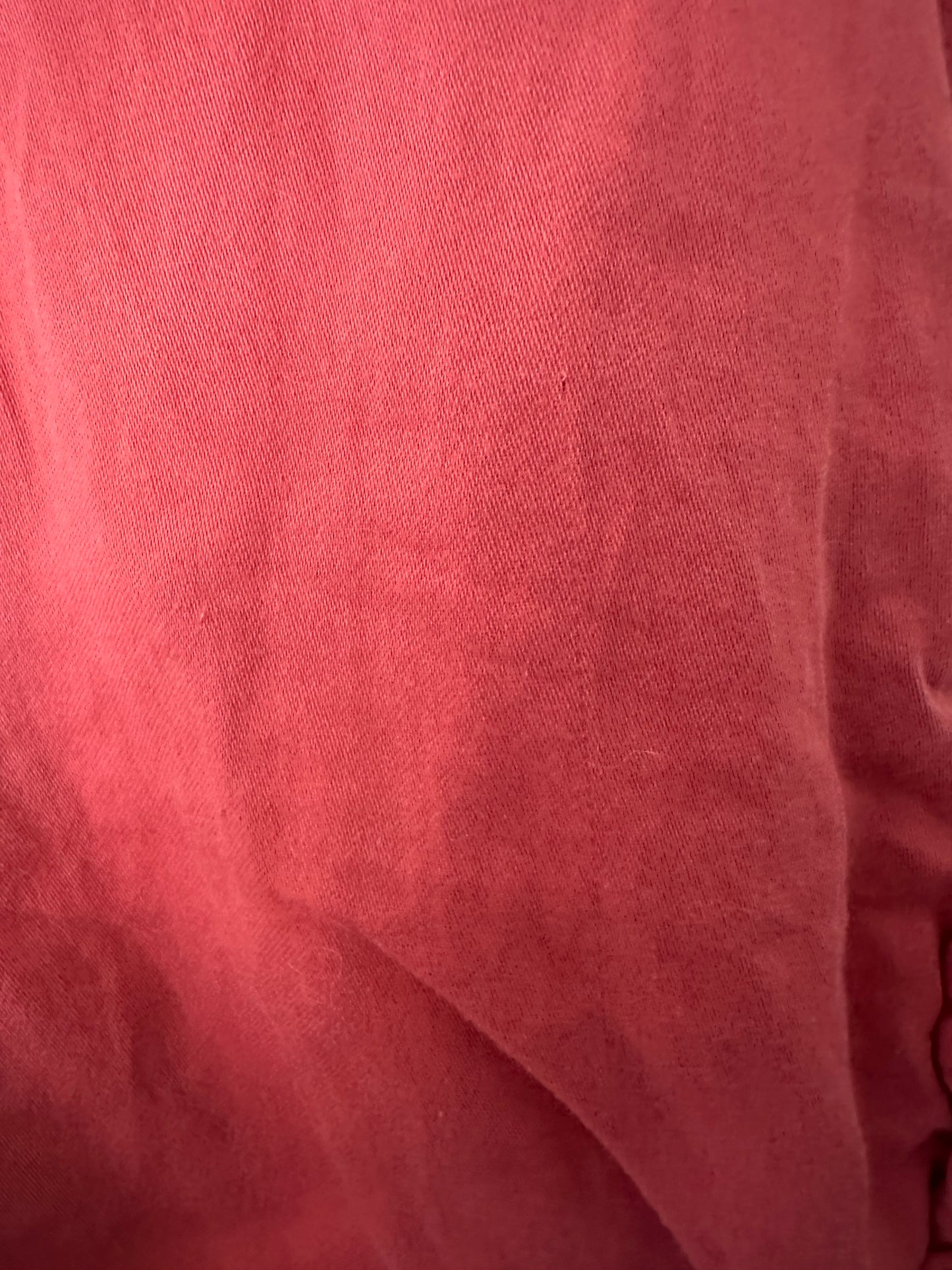 6-12M - Kate Quin Coral/Red Colored Bubble with Ruffle Butt