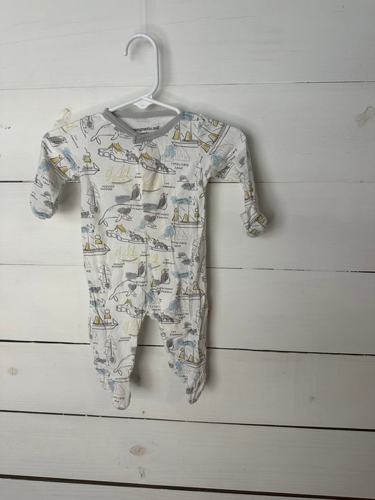 Newborn - Magnetic Me Boats & Animal Jammies