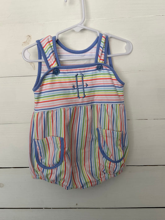 Serendipity by Shrimp & Grits Kids: Colorful Striped with embroidered H