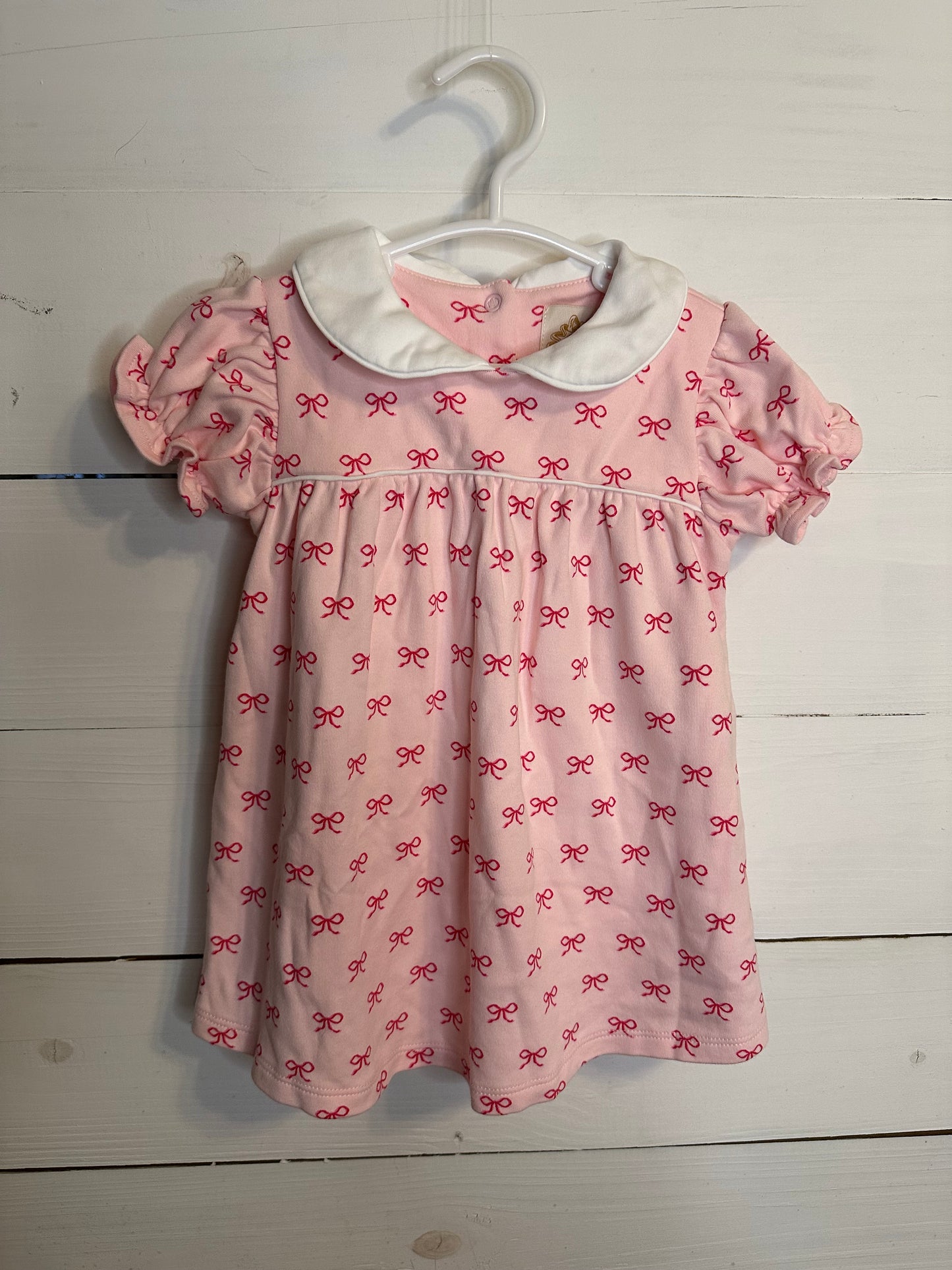 2T - TBBC Pink Bow Holly Day Dress