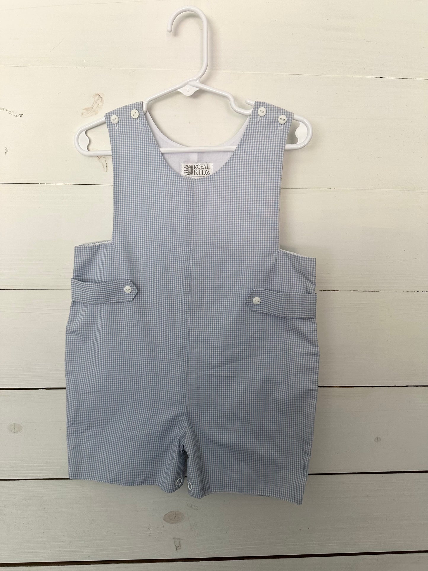 Royal Kids Blue Gingham Jon Jons