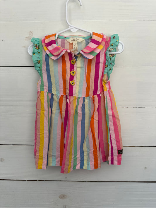 2T -Matilda Jane Candy Striped Collared Dress