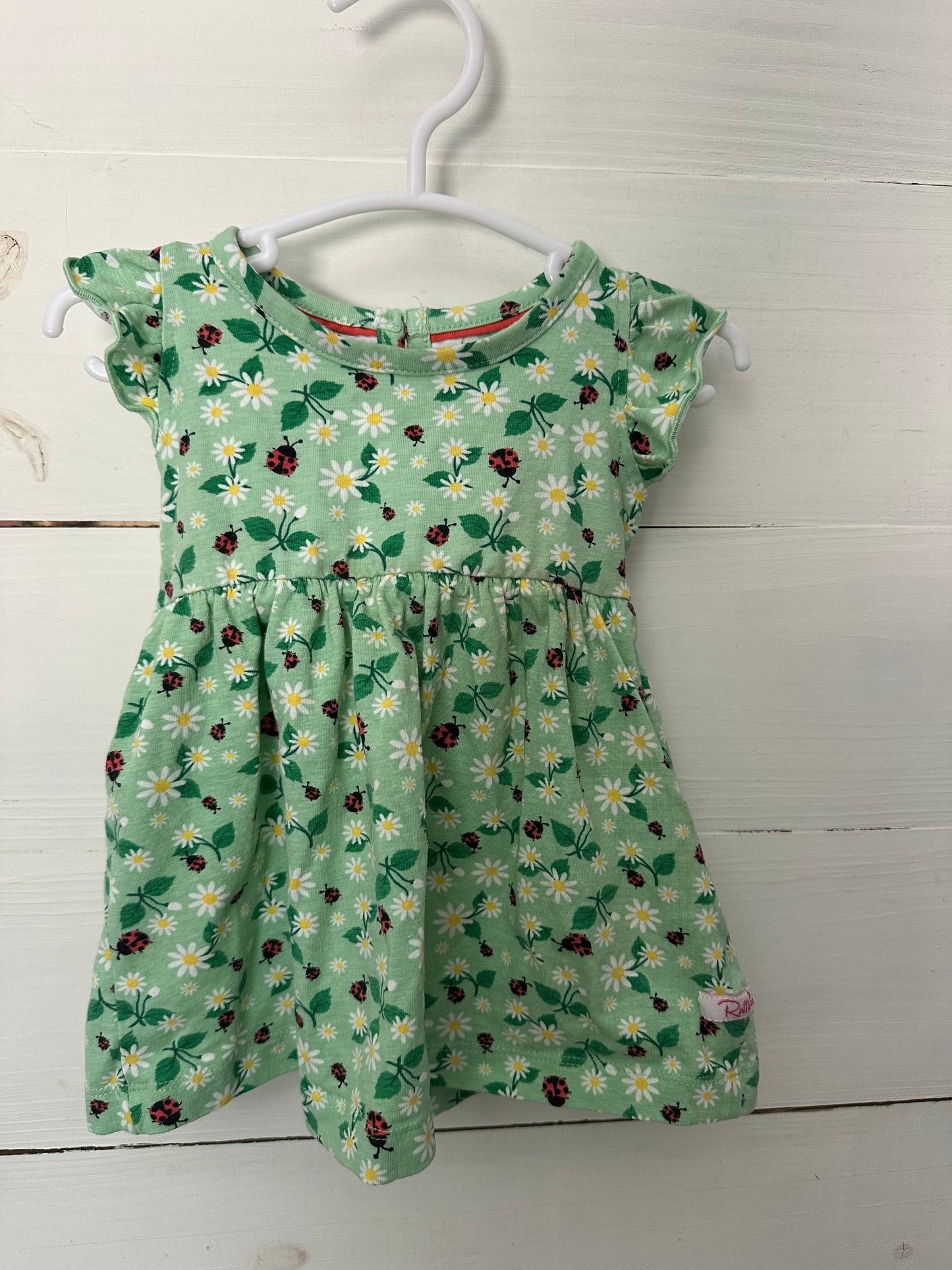 3-6M - Ruffle Butts Lady Bug Dress